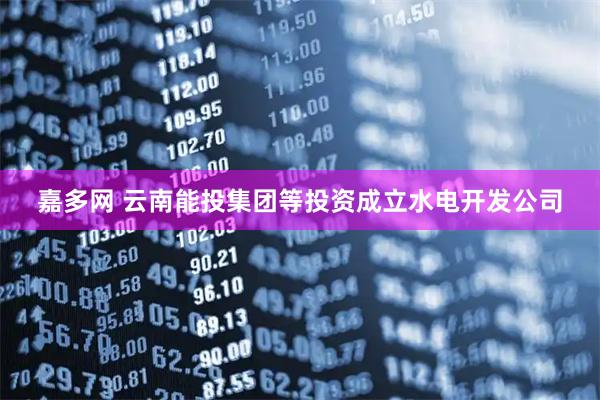 嘉多网 云南能投集团等投资成立水电开发公司